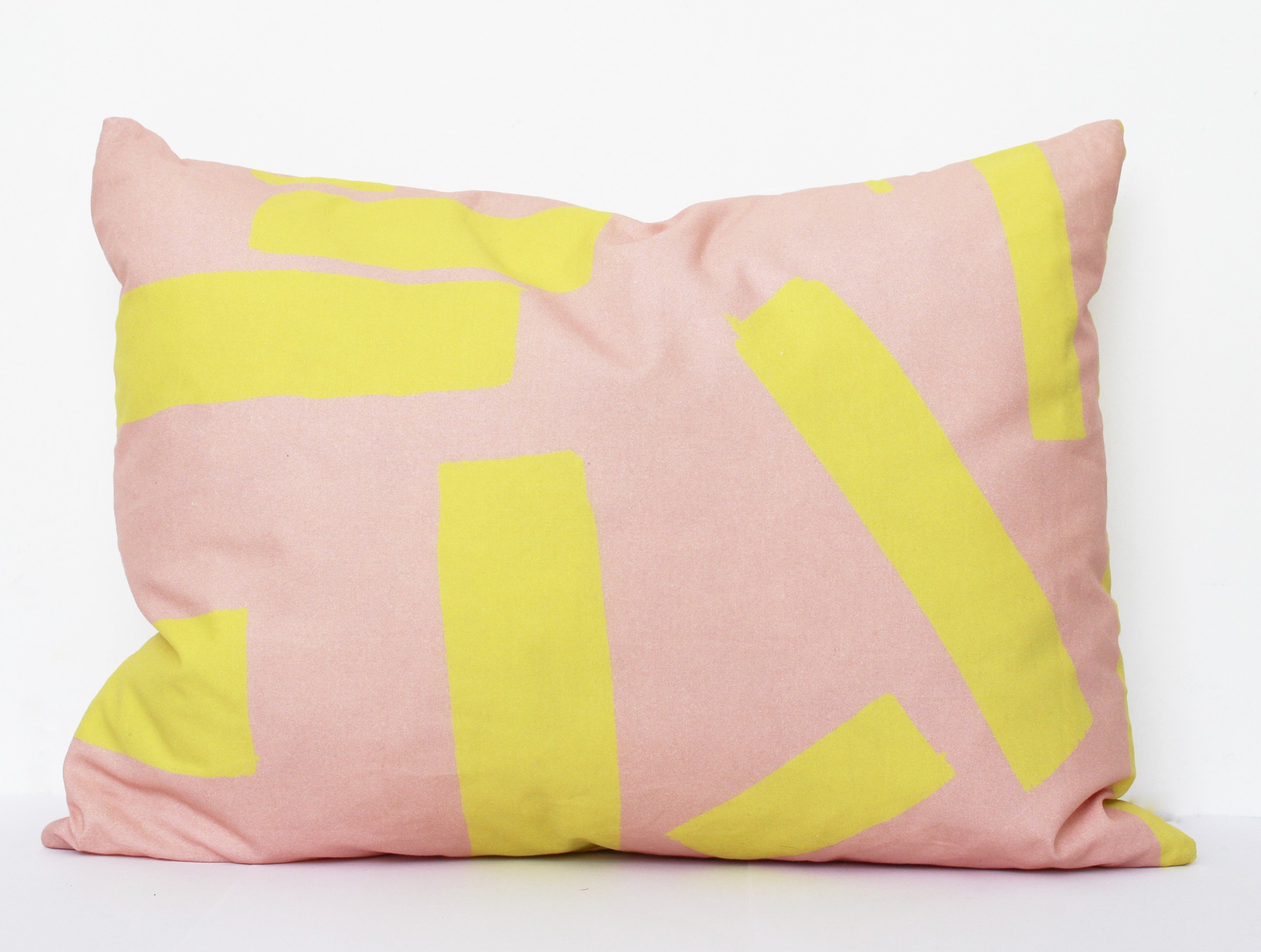 Kussen roze | geel - Jantien | Textile Designer